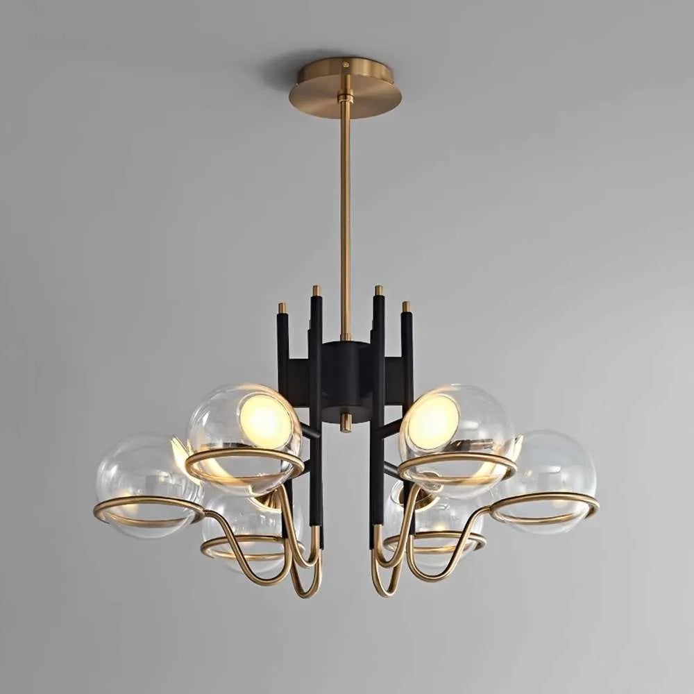 Modern Glass Globe Bubble Chandelier - view 1