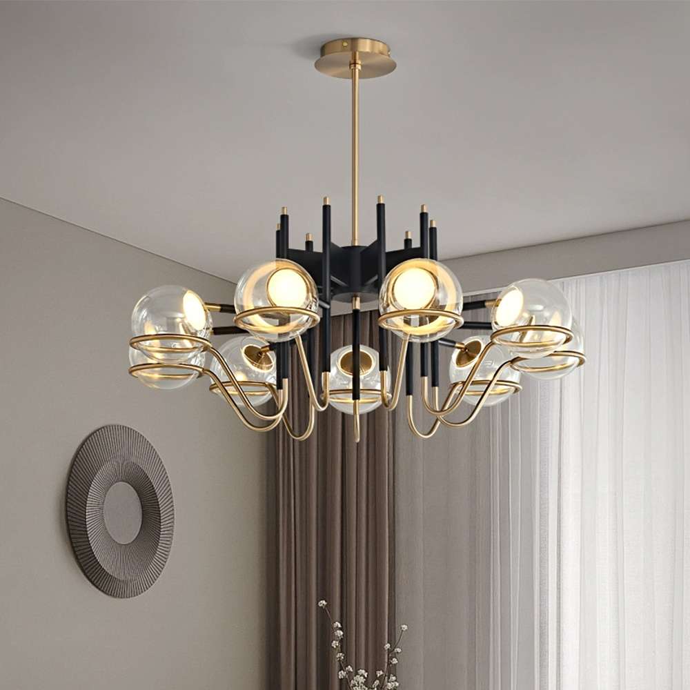 Modern Glass Globe Bubble Chandelier - view 4