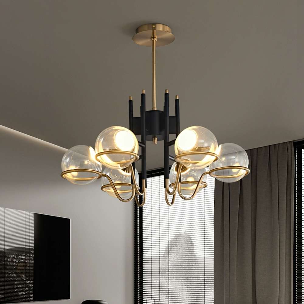 Modern Glass Globe Bubble Chandelier - view 5