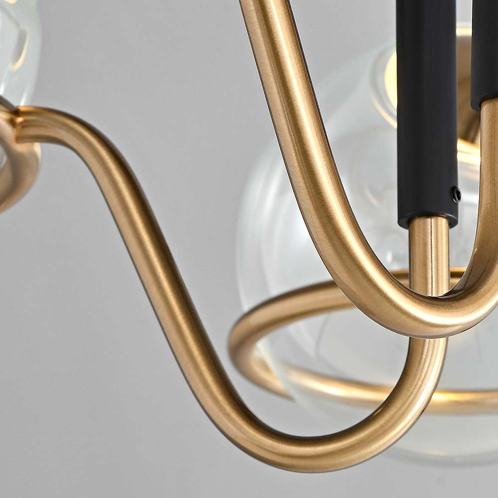 Modern Glass Globe Bubble Chandelier - view 7