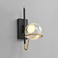 Modern Black Globe Wall Sconce for Contemporary Spaces - view 1