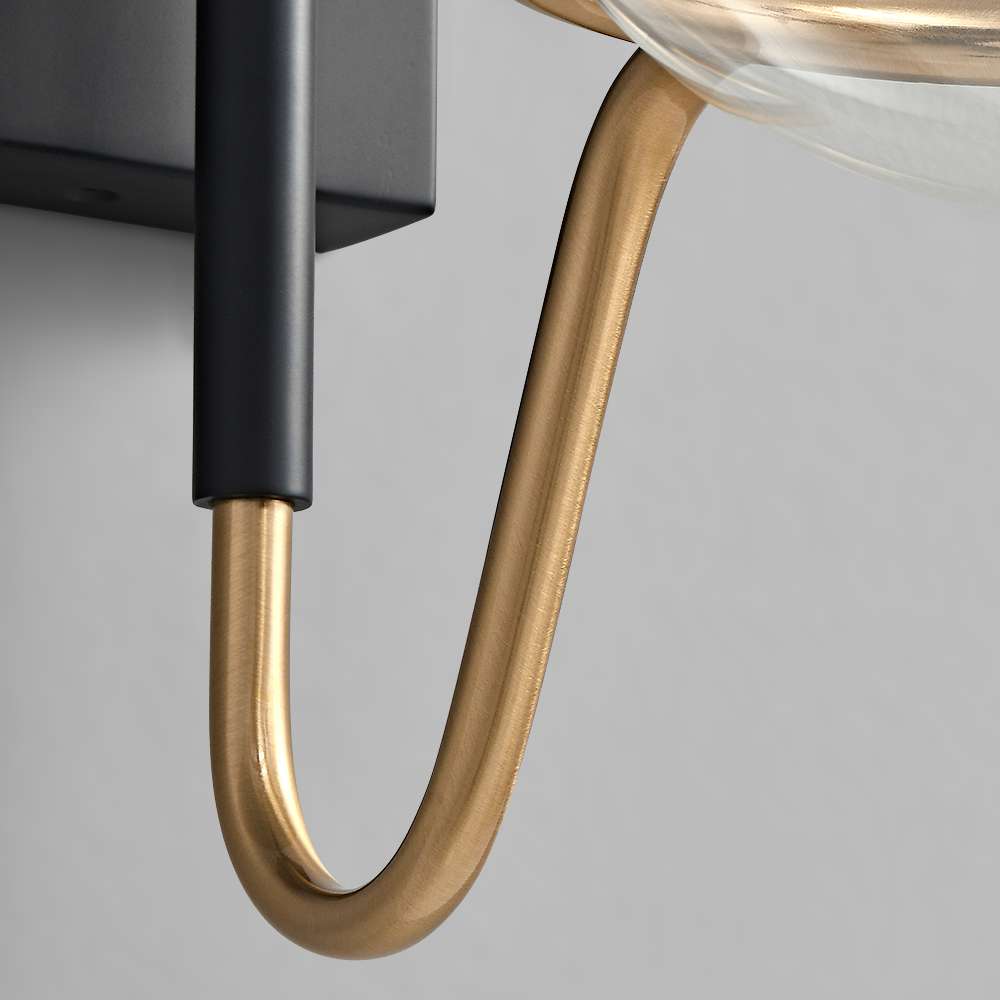 Modern Black Globe Wall Sconce for Contemporary Spaces - view 6