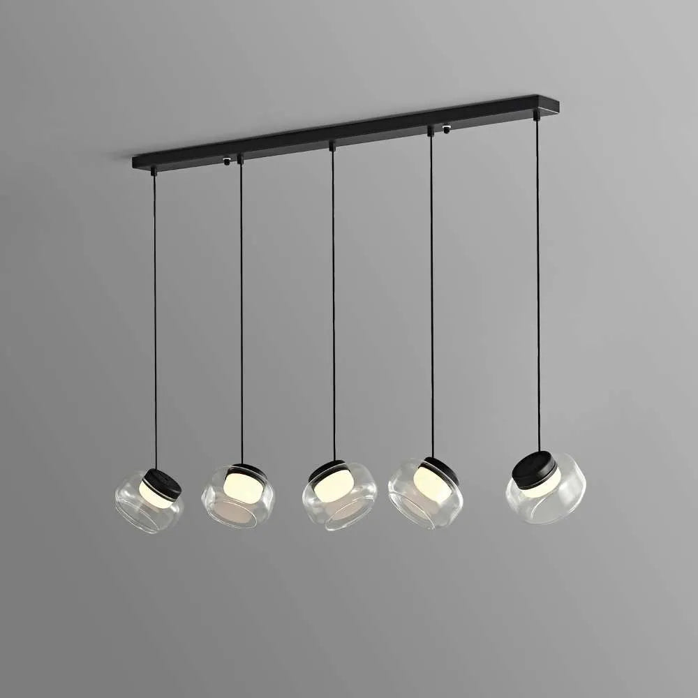 Light for Dining Room - Trufa Long Plate 5 Heads Pendant Light - view 1