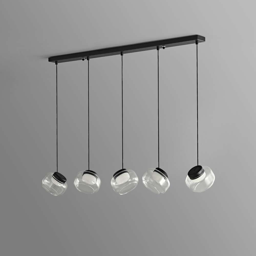Light for Dining Room - Trufa Long Plate 5 Heads Pendant Light - view 2