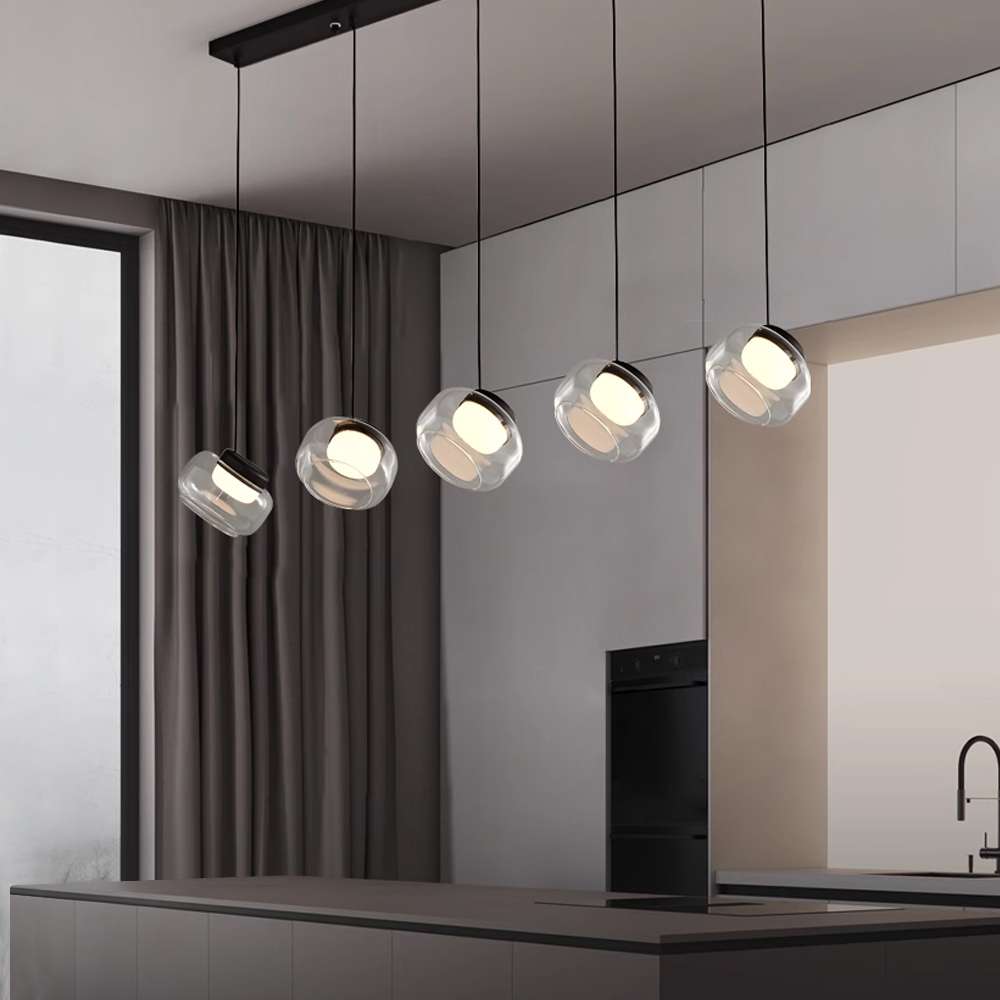 Light for Dining Room - Trufa Long Plate 5 Heads Pendant Light - view 3