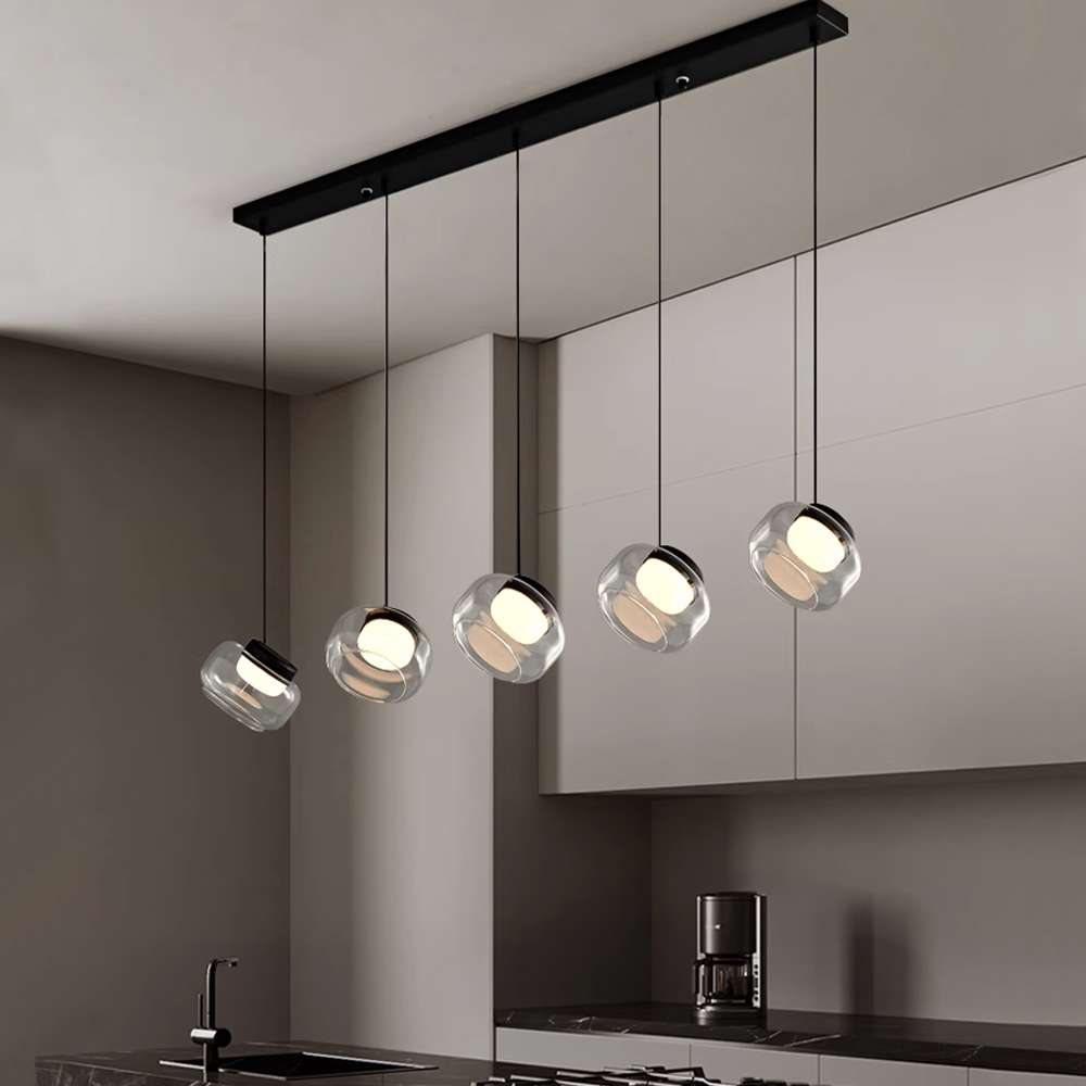 Light for Dining Room - Trufa Long Plate 5 Heads Pendant Light - view 4