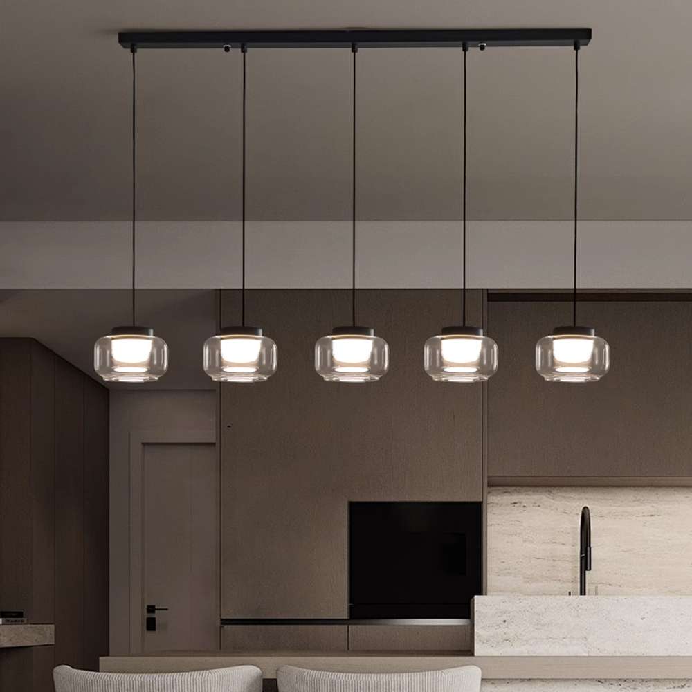 Light for Dining Room - Trufa Long Plate 5 Heads Pendant Light - view 5