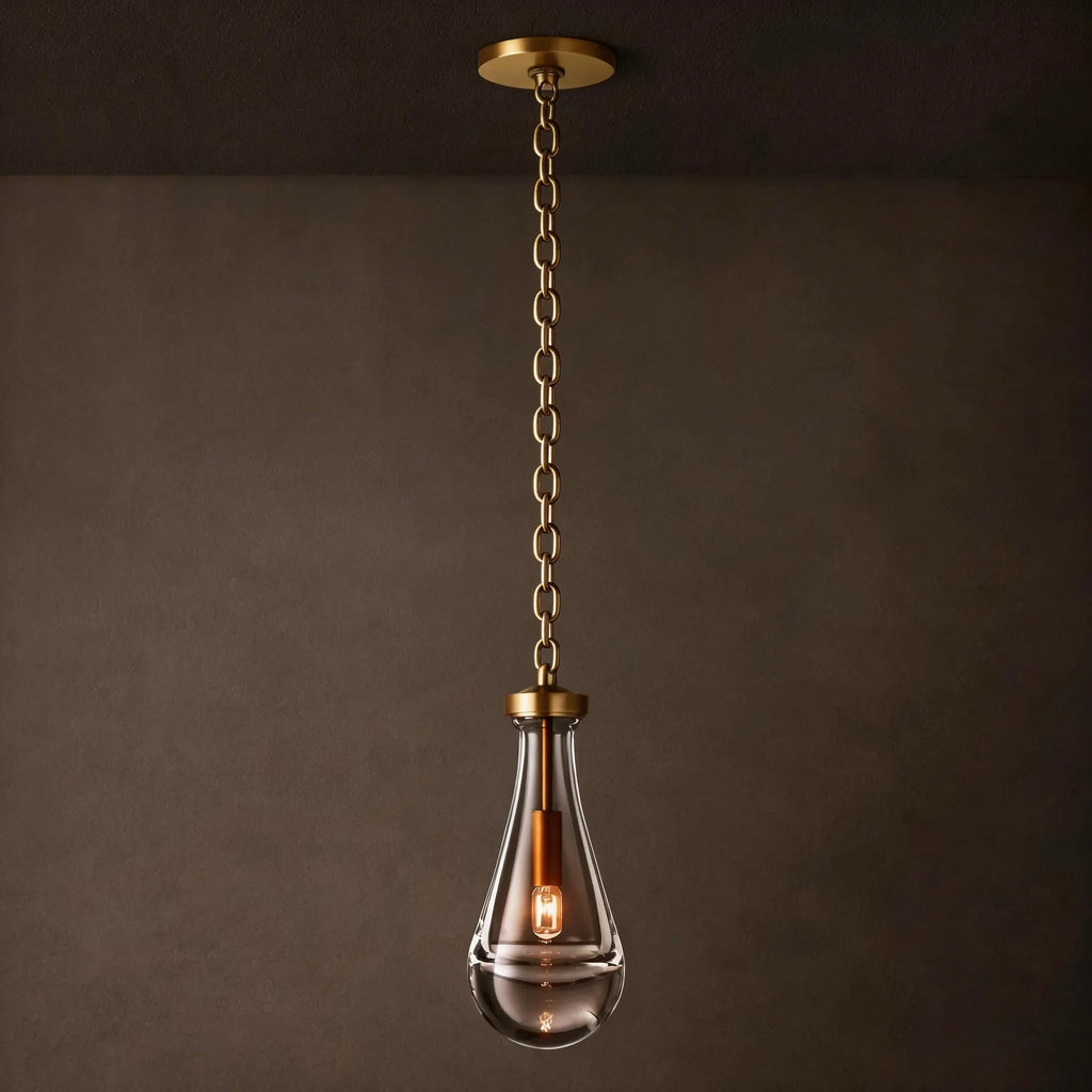 Rain Drops 1 Lights Cord Round Chandelier - view 1