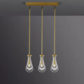 Rain Drops 3 Lights Rectangular Chandelier - view 1