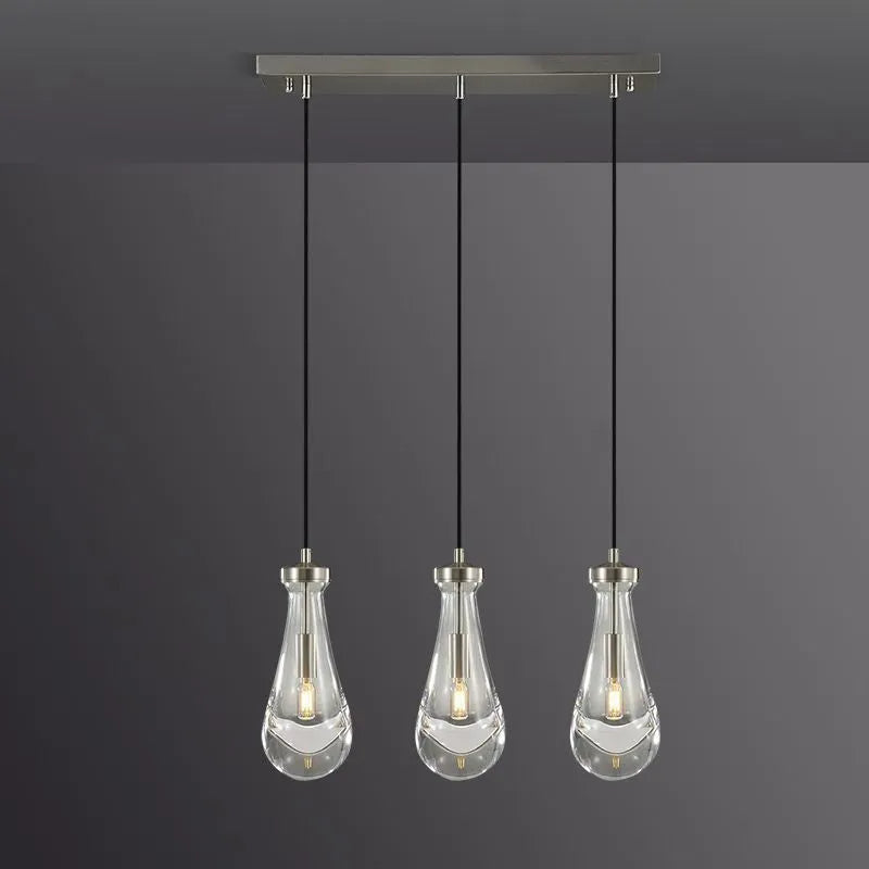 Rain Drops 3 Lights Rectangular Chandelier - view 15