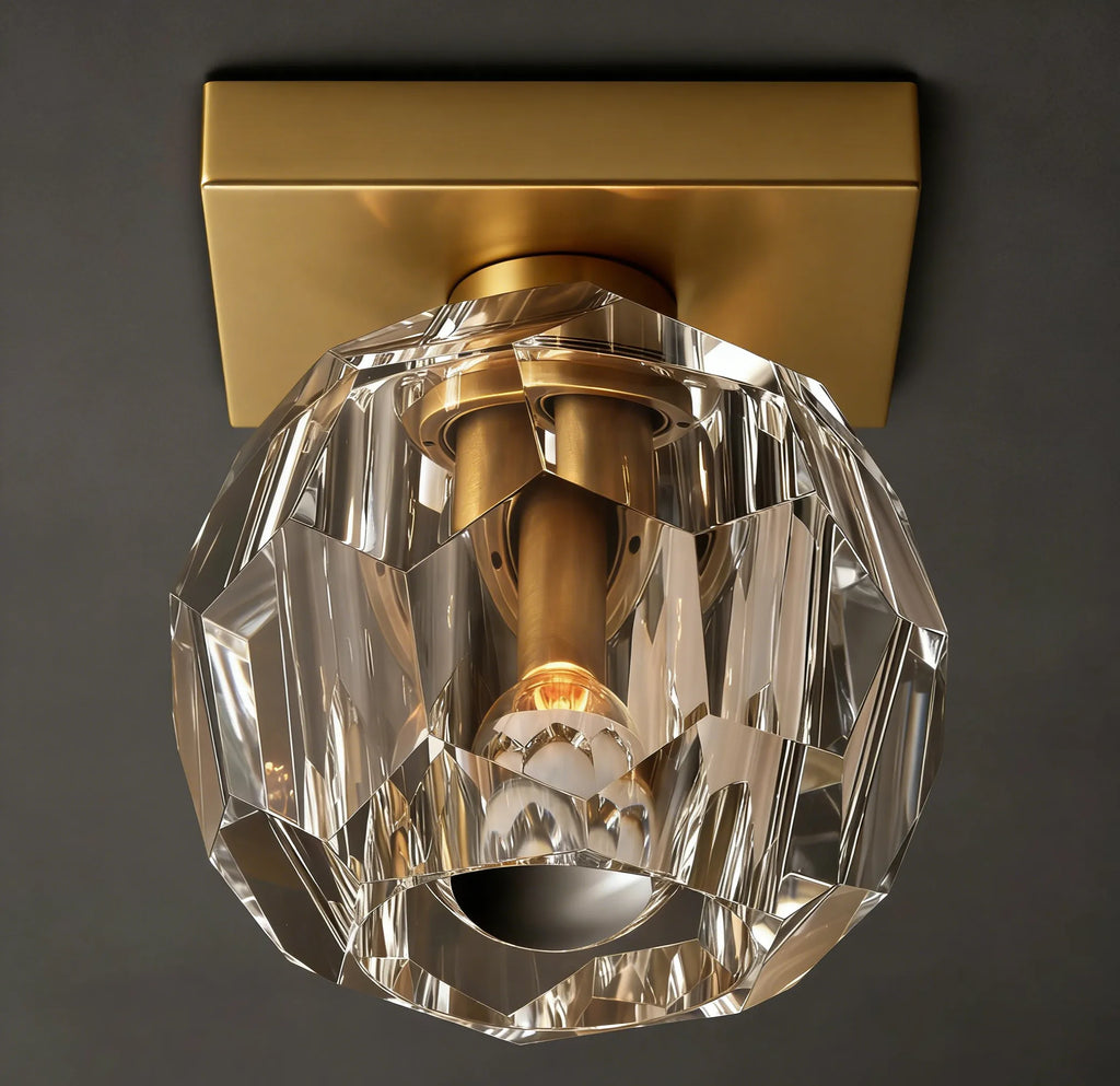 Glass Petite Flushmount - view 1
