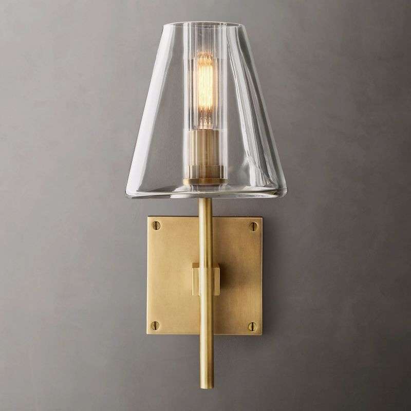 Fulham Glass Shade Sconce - view 3