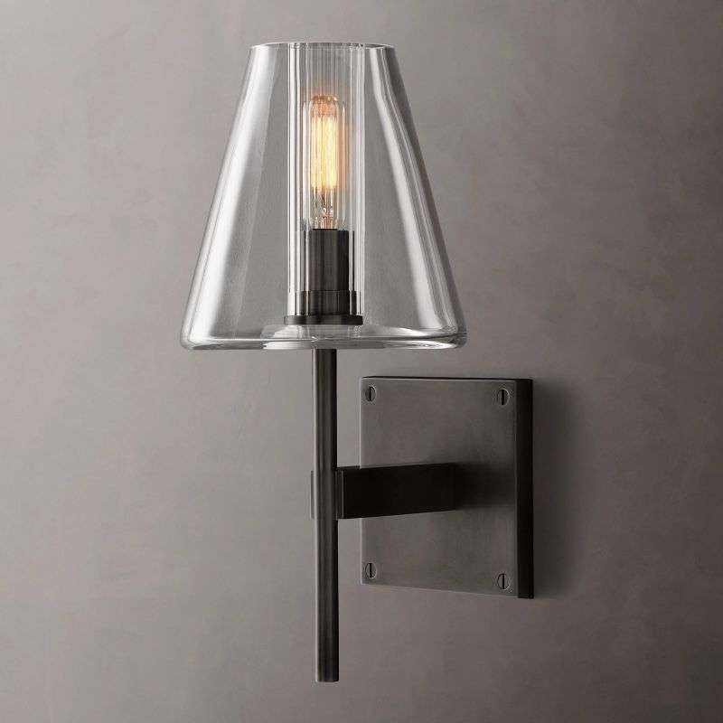 Fulham Glass Shade Sconce - view 4