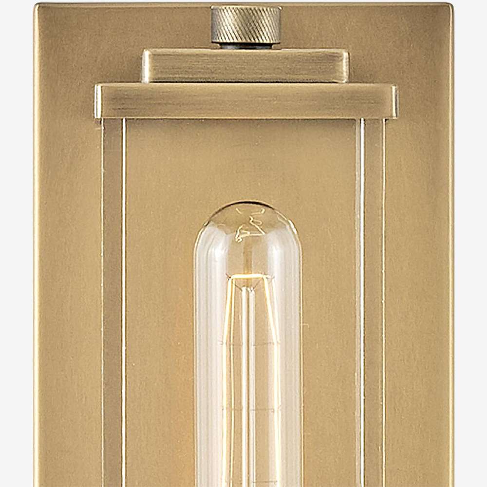 Minimalist Clear Shade Vanity Square Wall Sconce - view 5
