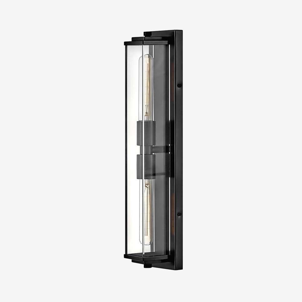 Minimalist Clear Shade Vanity Square Wall Sconce - view 7