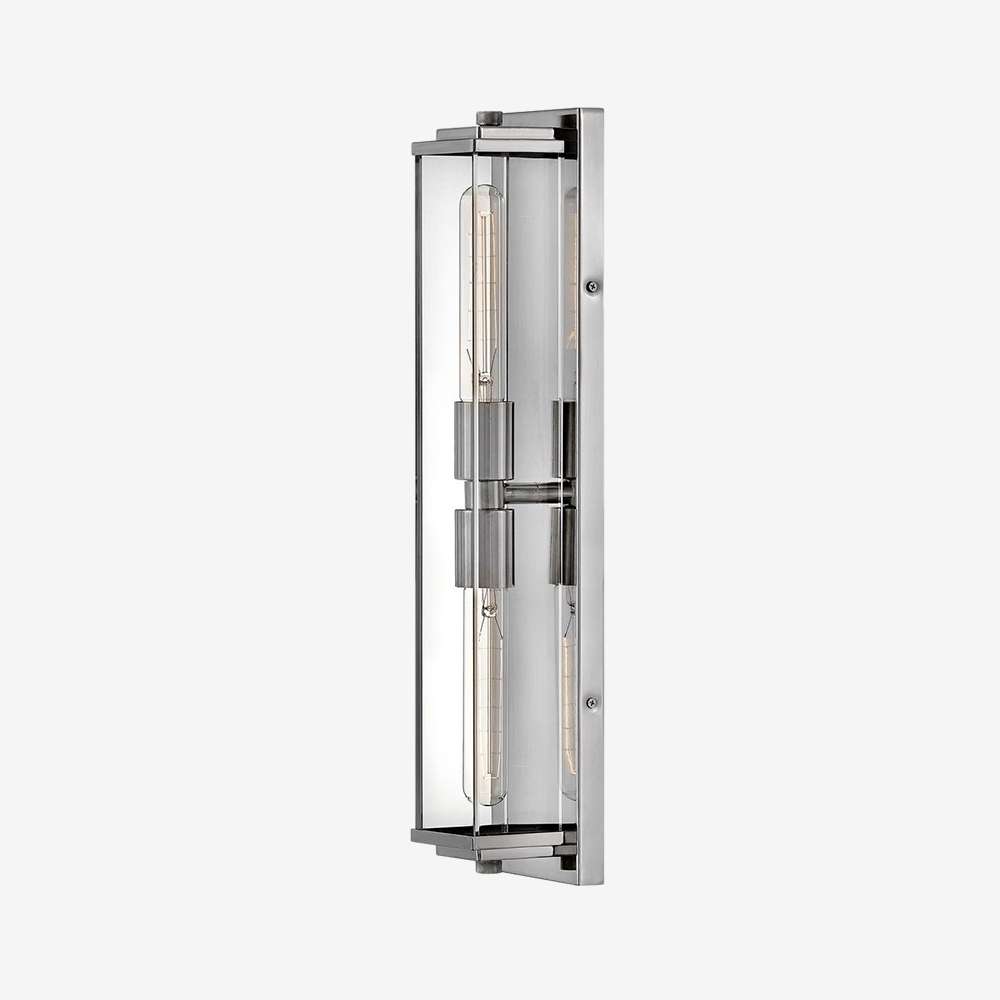 Minimalist Clear Shade Vanity Square Wall Sconce - view 8