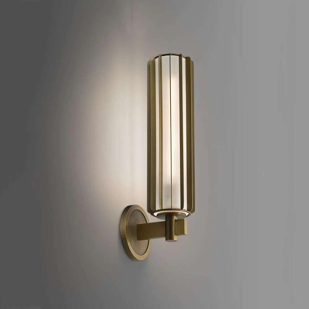Duvernois Brass Sconce - Modern Brass Wall Light - view 1