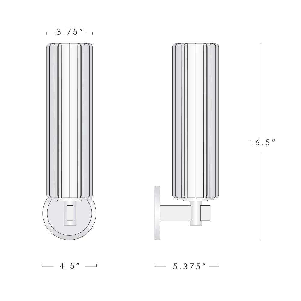 Duvernois Brass Sconce - Modern Brass Wall Light - view 4