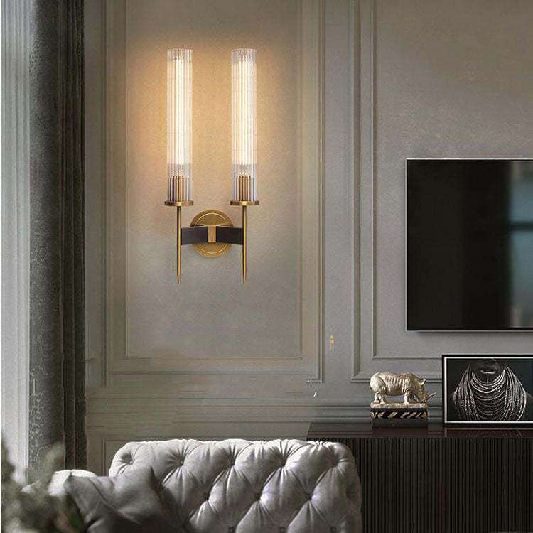 Alouette Brass Double Candle Sconce - view 3