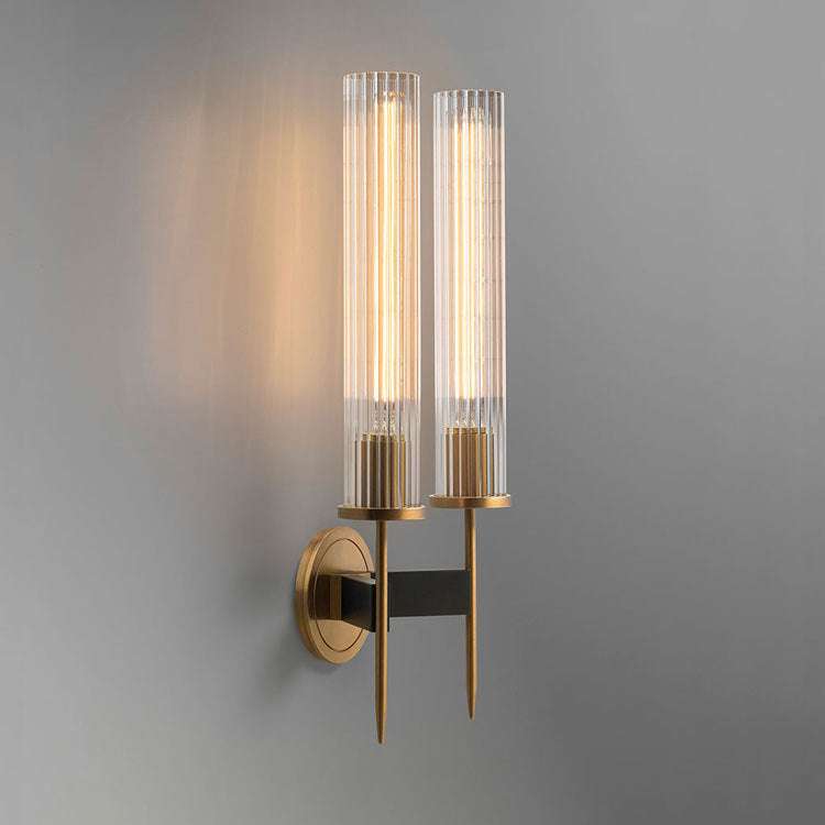 Alouette Brass Double Candle Sconce - view 4