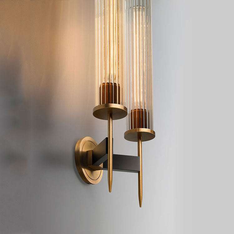 Alouette Brass Double Candle Sconce - view 5