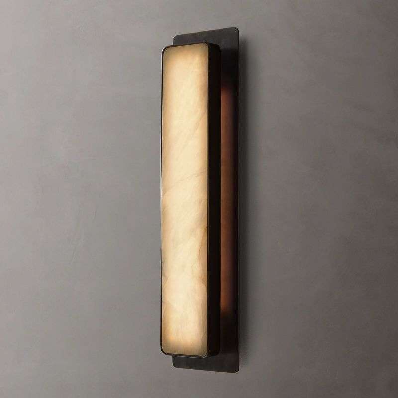 Montreux Alabaster Sconce - Modern Stone Wall Light - view 7