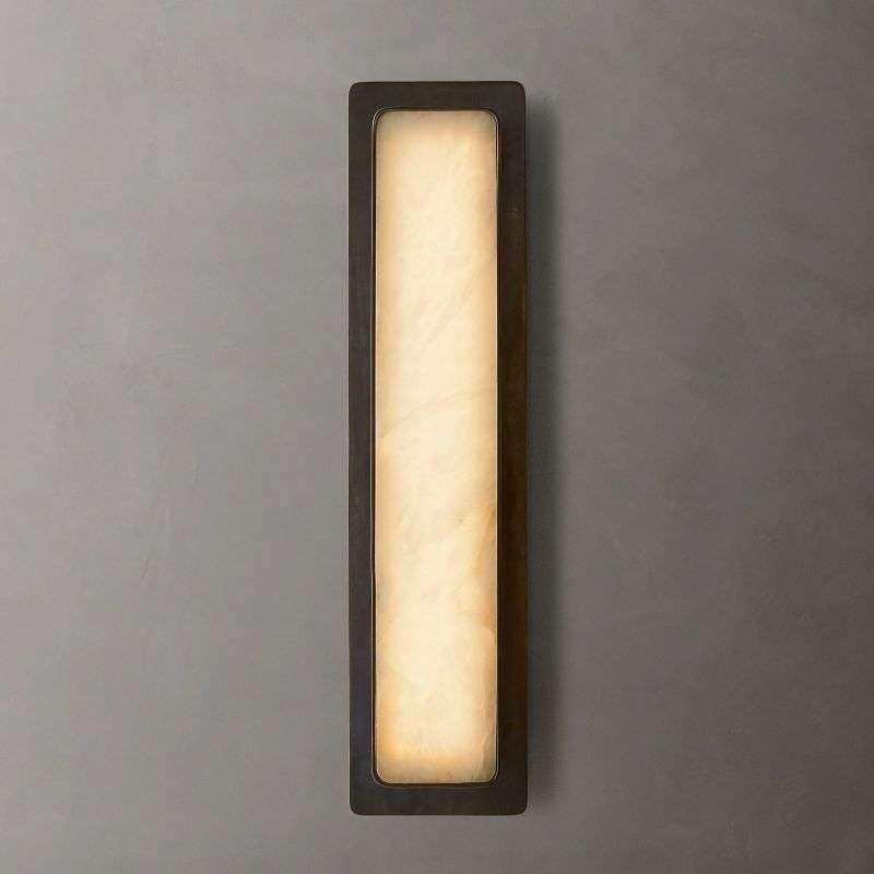 Montreux Alabaster Sconce - Modern Stone Wall Light - view 8