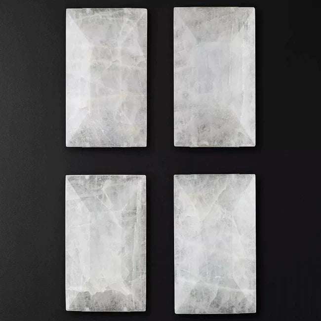 Harlow Calcite Triple Sconce - Blending Stone and Metal Artistry - view 2