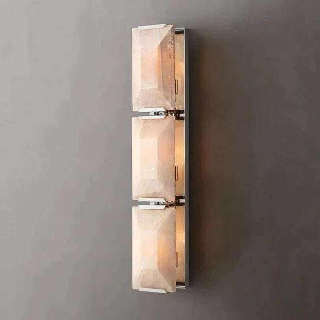 Harlow Calcite Triple Sconce - Blending Stone and Metal Artistry - view 3
