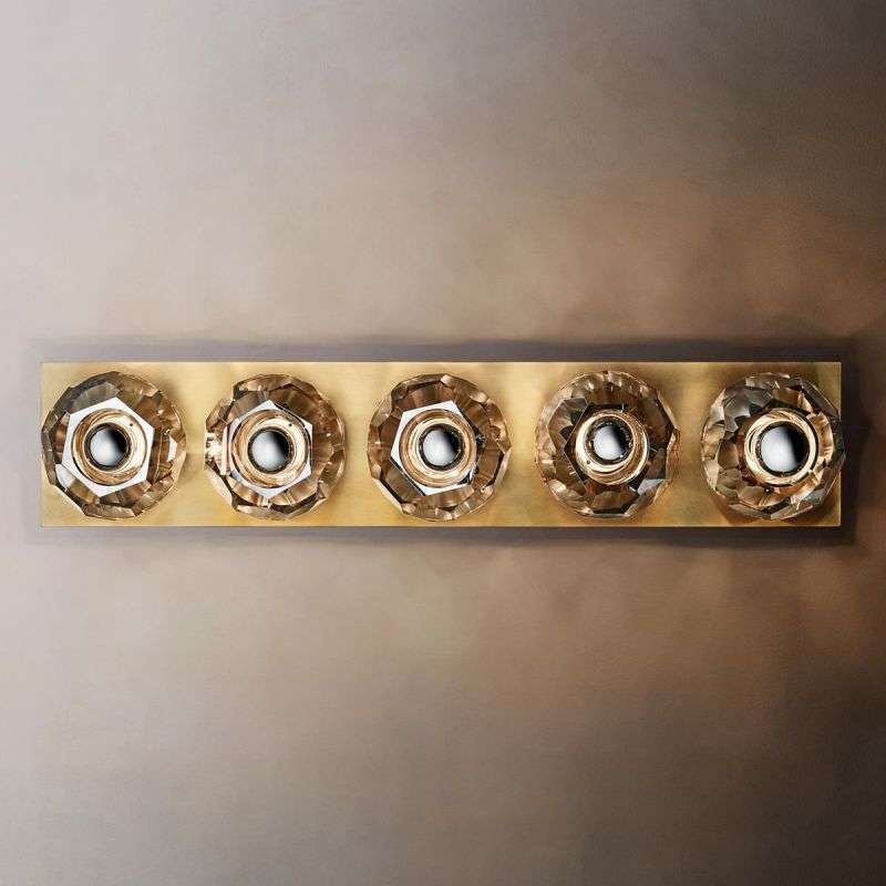 Boule De Cristal Smoke Glass Linear Grand Wall Sconce - view 1