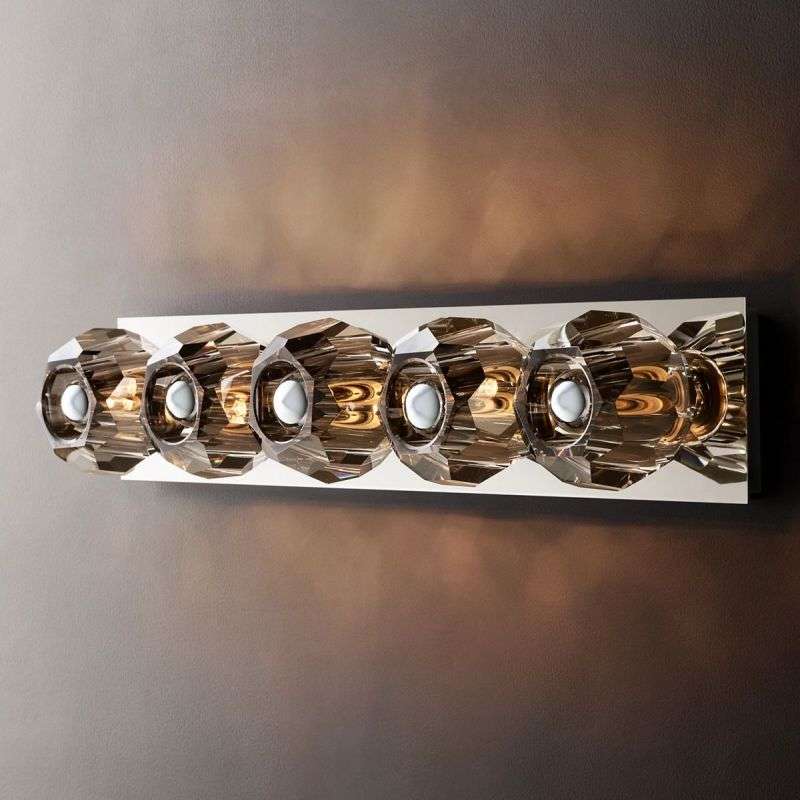 Boule De Cristal Smoke Glass Linear Grand Wall Sconce - view 3