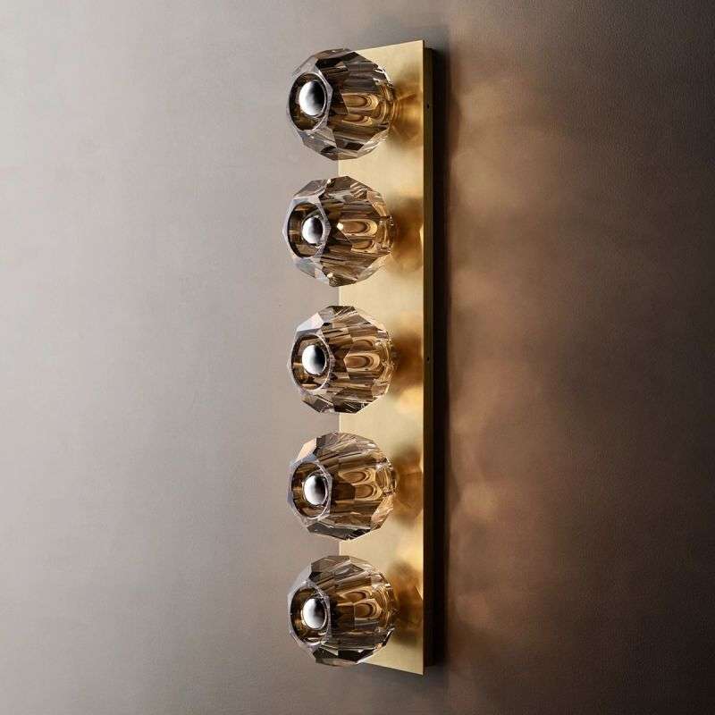 Boule De Cristal Smoke Glass Linear Grand Wall Sconce - view 4