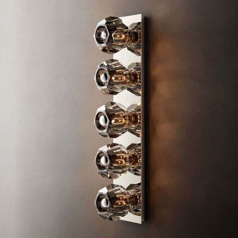 Boule De Cristal Smoke Glass Linear Grand Wall Sconce - view 6