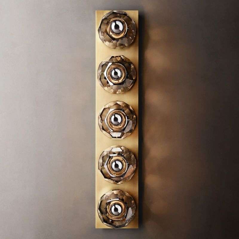 Boule De Cristal Smoke Glass Linear Grand Wall Sconce - view 7