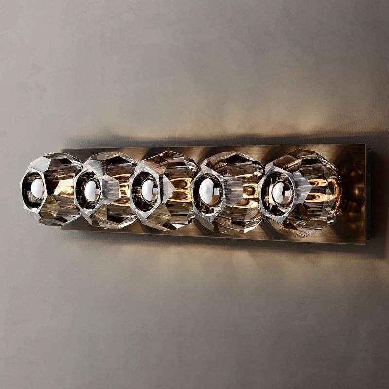 Boule De Cristal Smoke Glass Linear Grand Wall Sconce - view 8