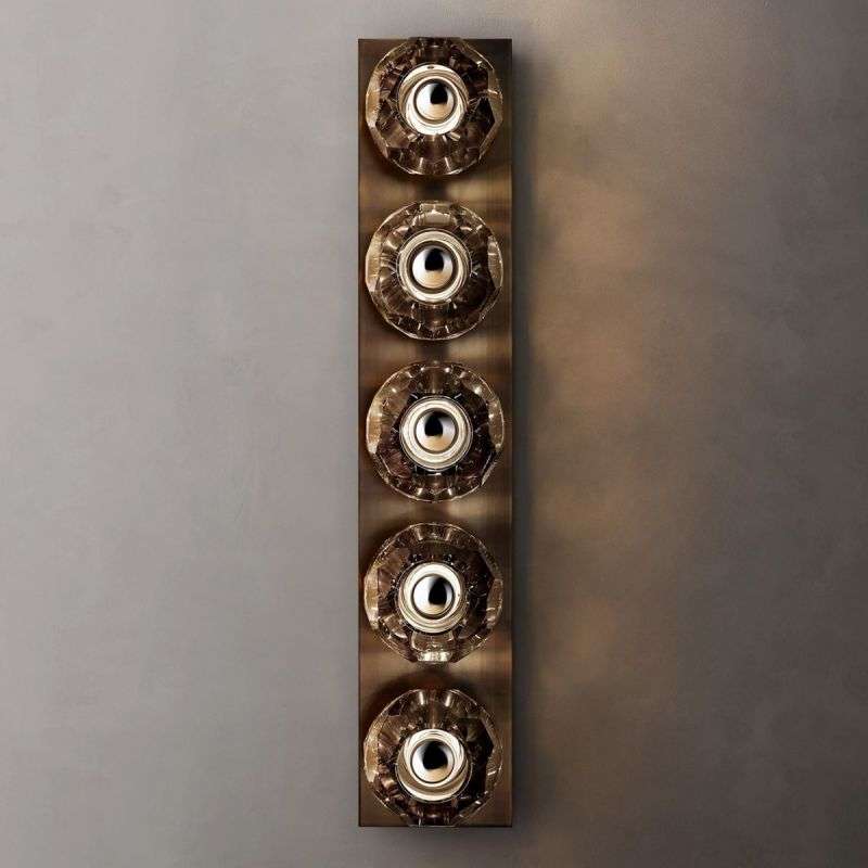 Boule De Cristal Smoke Glass Linear Grand Wall Sconce - view 9