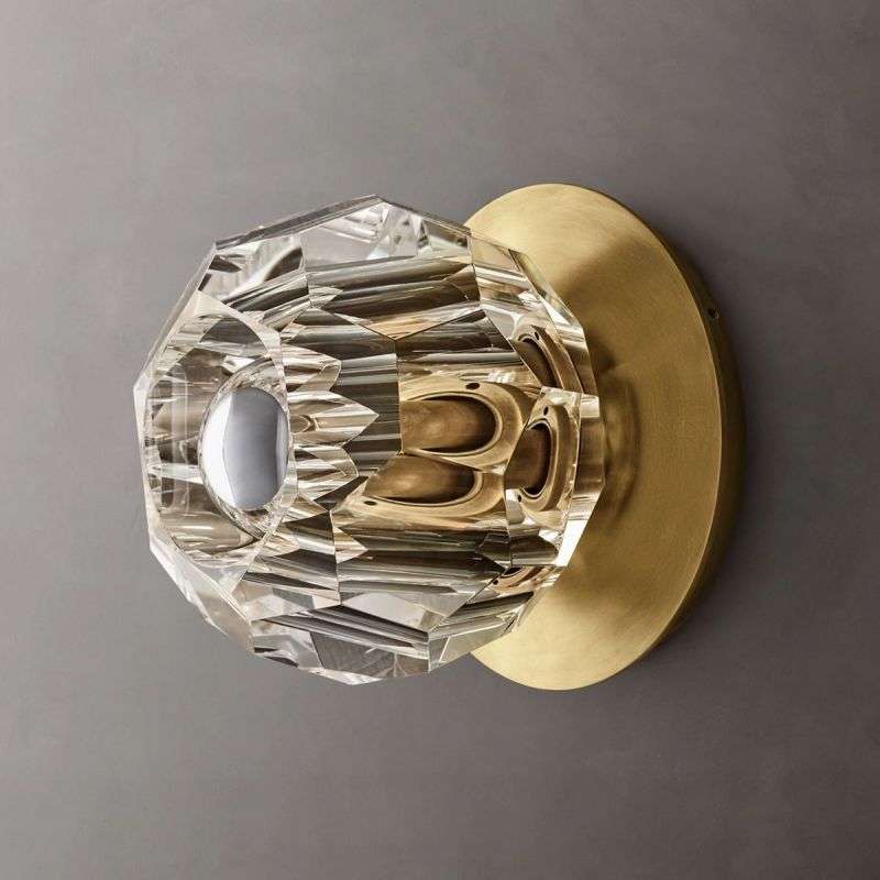 Boule De Cristal Clear Glass Petite Wall Sconce - view 1