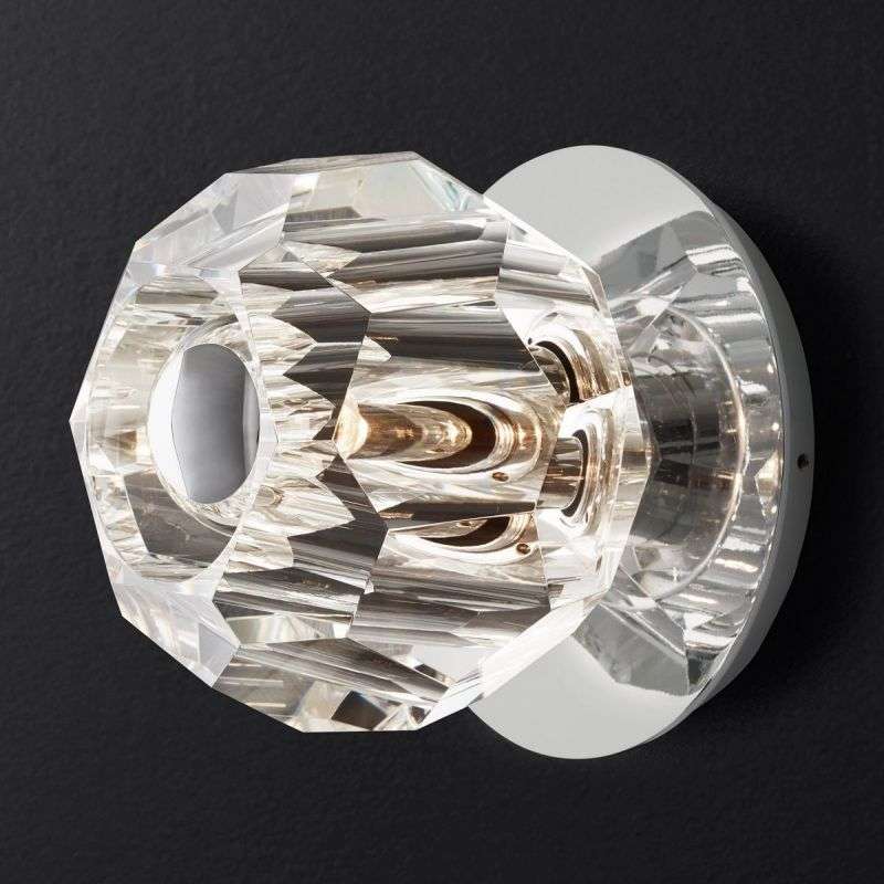 Boule De Cristal Clear Glass Petite Wall Sconce - view 3
