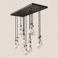Modern Raindrop Crystal Rectangular Chandelier - view 11
