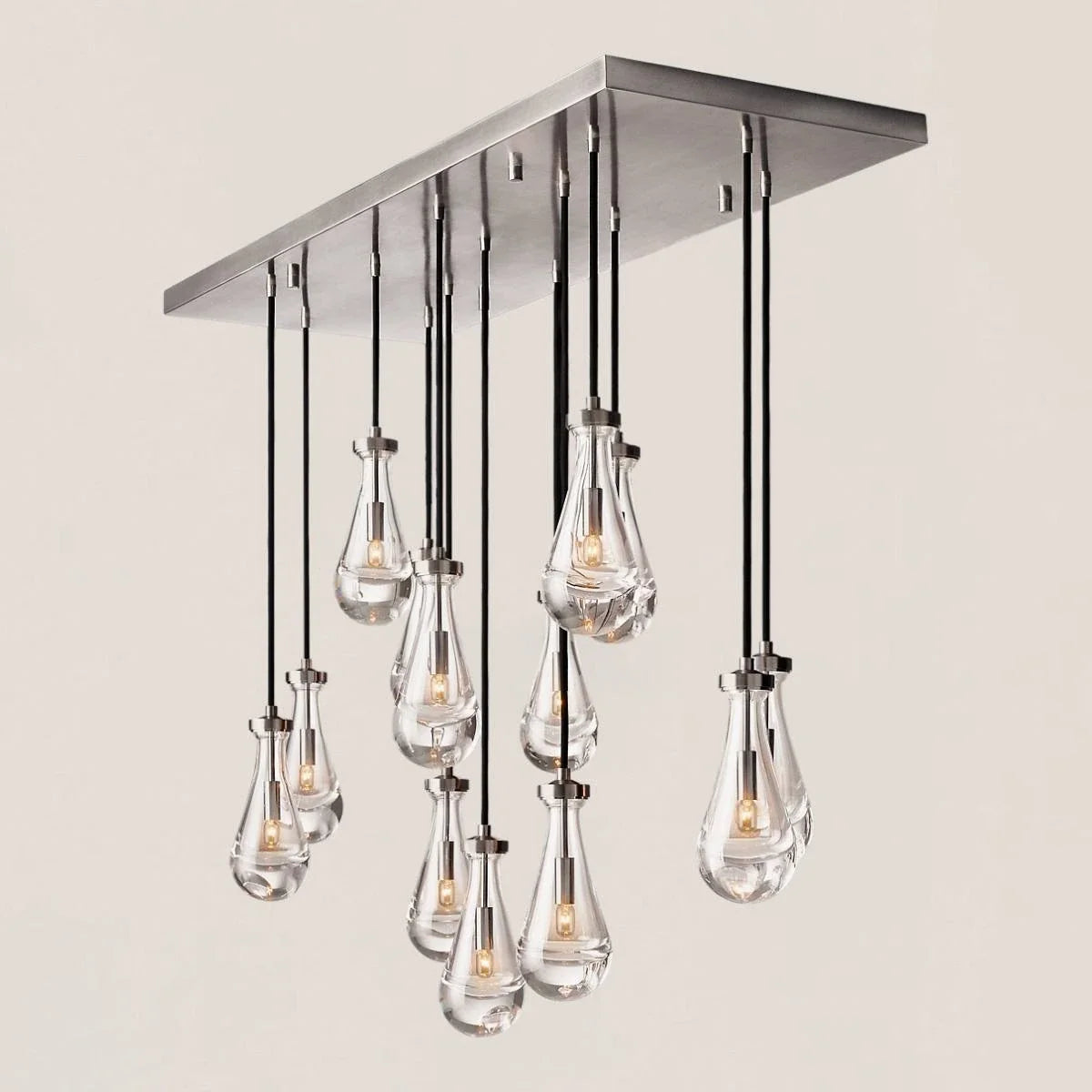 Modern Raindrop Crystal Rectangular Chandelier - view 13