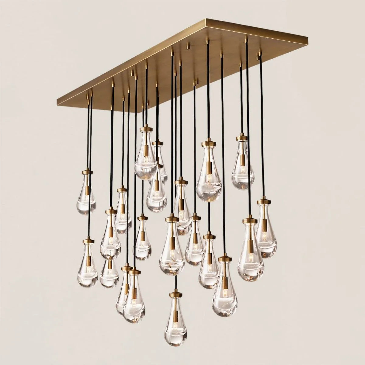 Modern Raindrop Crystal Rectangular Chandelier - view 14