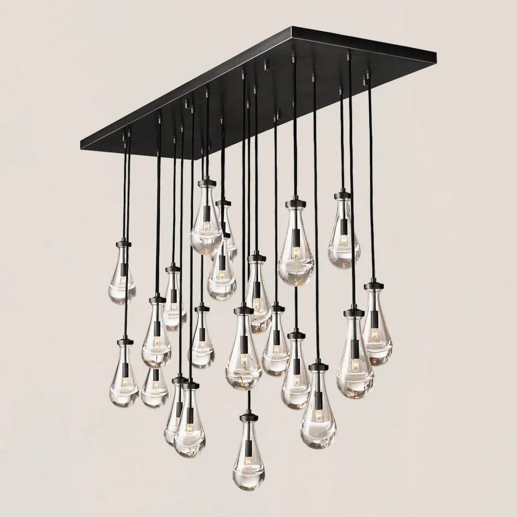 Modern Raindrop Crystal Rectangular Chandelier - view 15