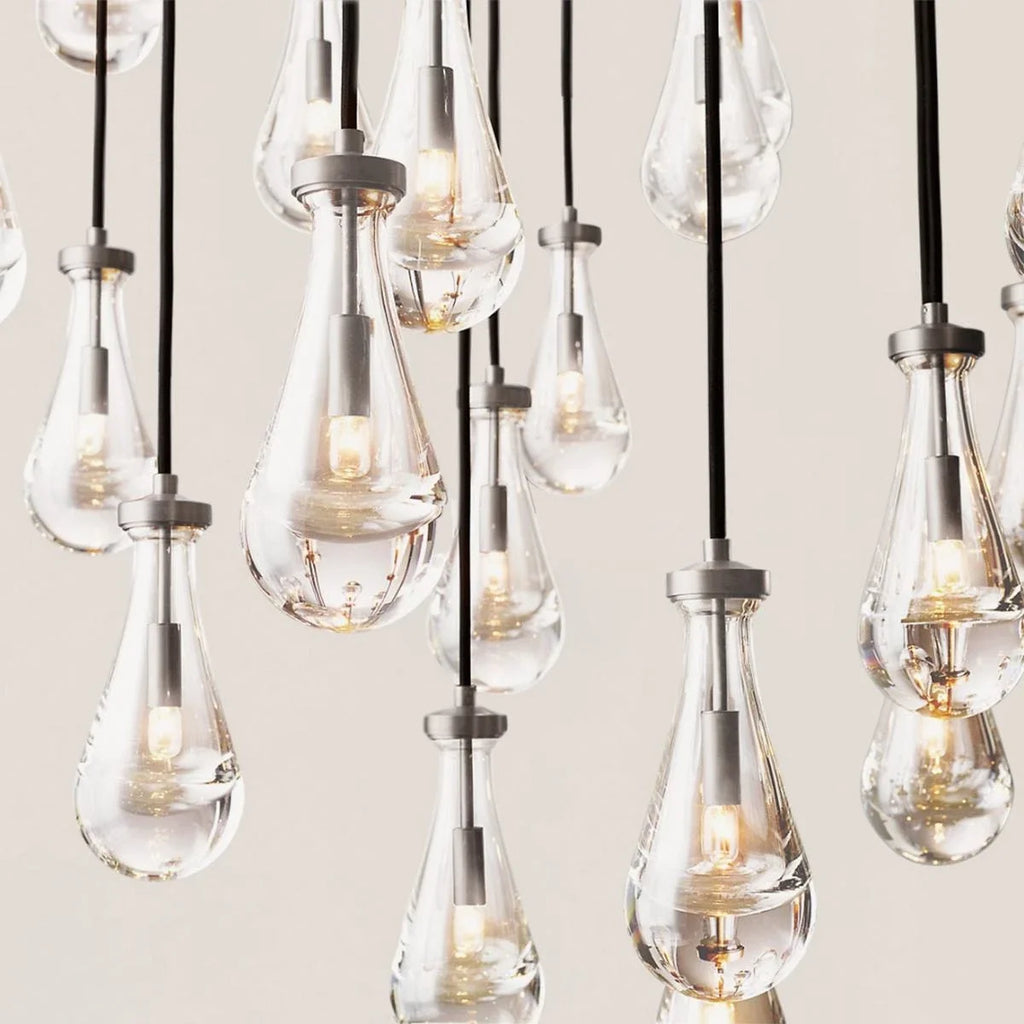 Modern Raindrop Crystal Rectangular Chandelier - view 7