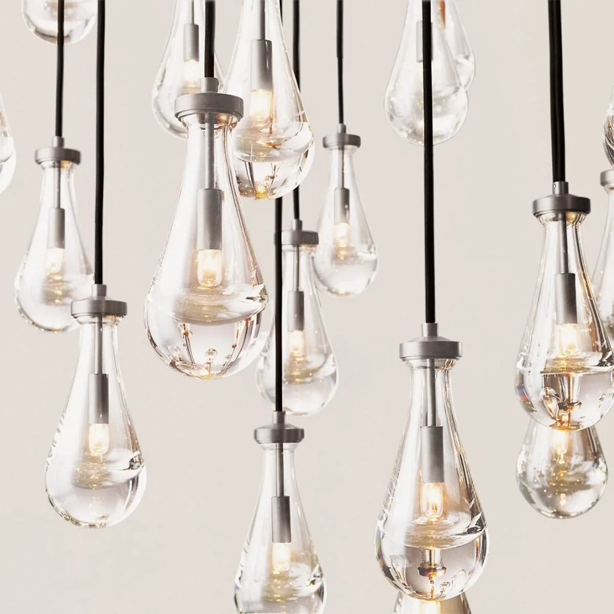 Modern Raindrop Crystal Rectangular Chandelier - view 7