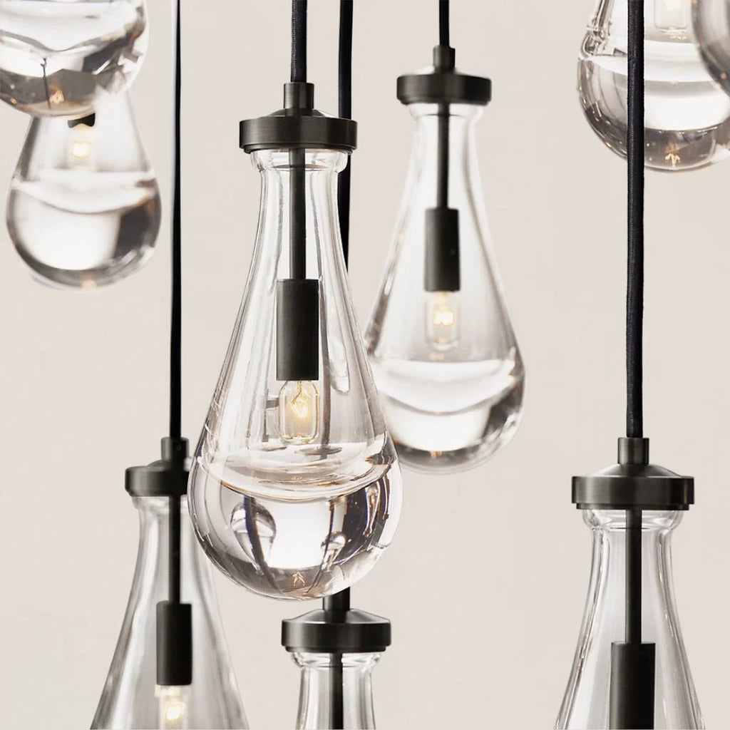 Modern Raindrop Crystal Rectangular Chandelier - view 8