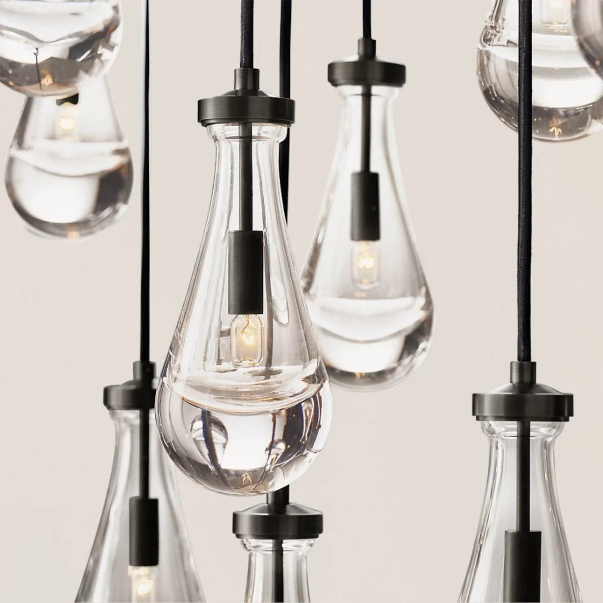 Modern Raindrop Crystal Rectangular Chandelier - view 8