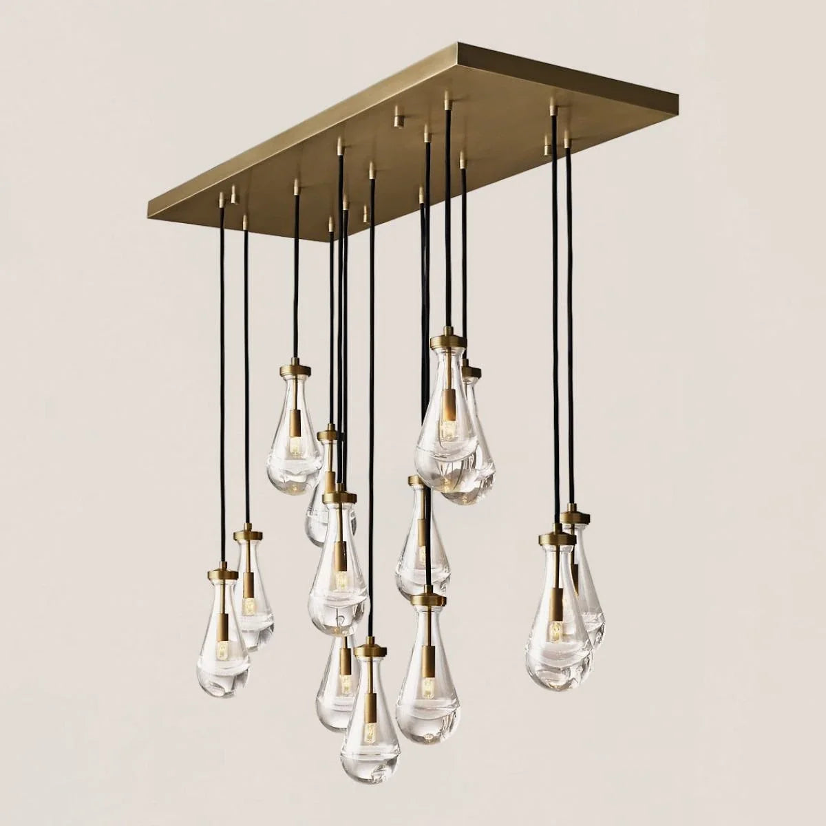 Modern Raindrop Crystal Rectangular Chandelier - view 9