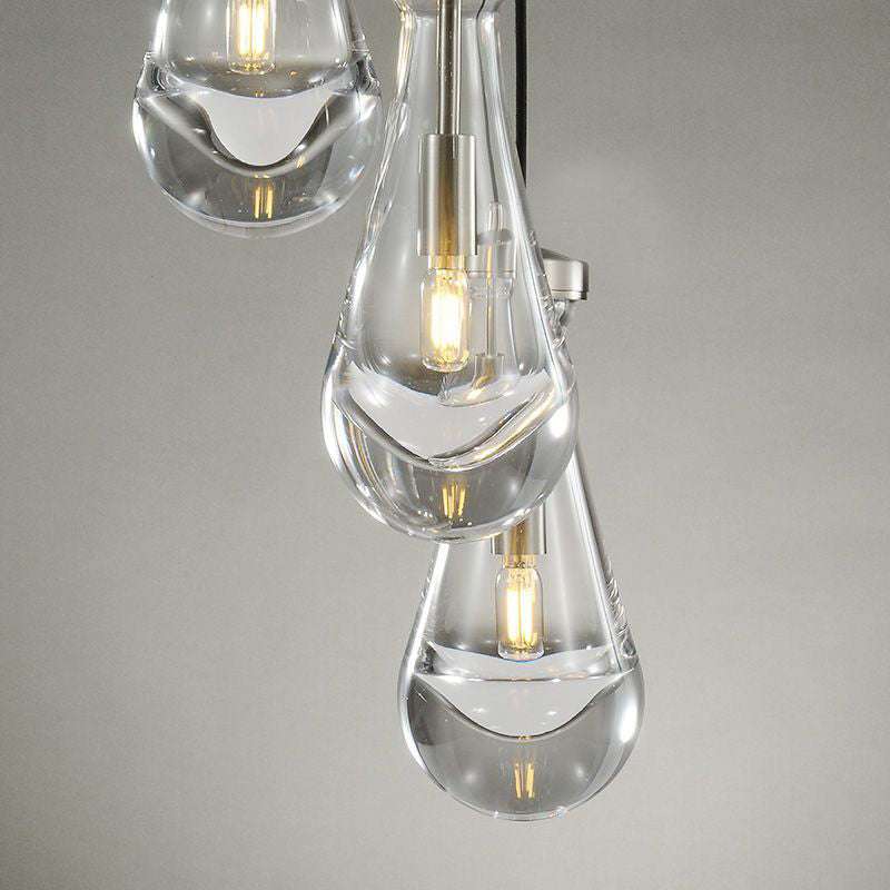 Rain Drops 3 Lights Cord Round Chandelier - view 4