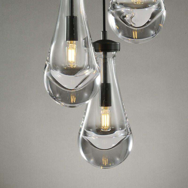 Rain Drops 3 Lights Cord Round Chandelier - view 5