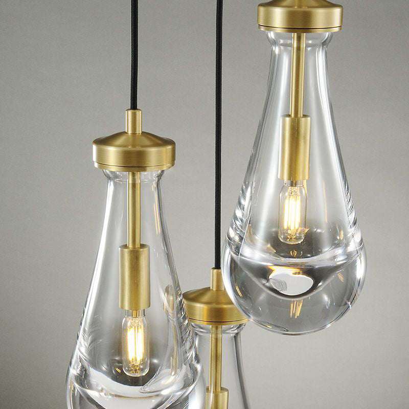 Rain Drops 3 Lights Cord Round Chandelier - view 6